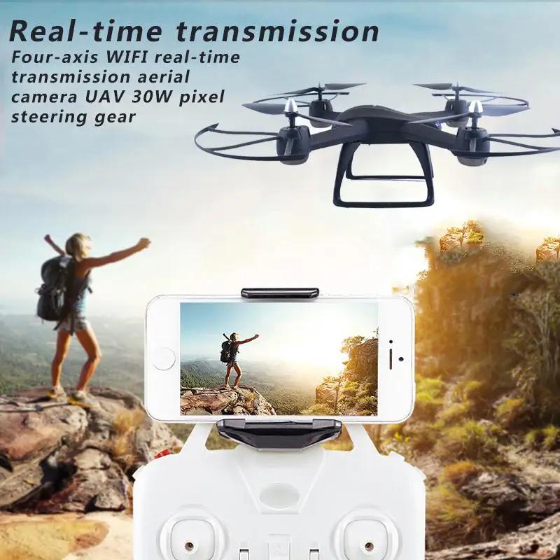 

Drone With Camera DM009H 2.4GHz Wireless WiFi 4-Axis FPV Camera Set Height Quadcopter Drone Rc Helicopter Selfie Mini Drone