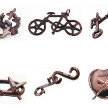 Классический металлический головоломка IQ Разум Логические Паззлы игра для взрослых и детей