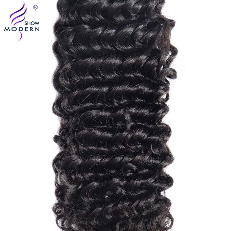 Modern Show Brazilian Deep Wave Hair Bundles Deal 100% Human Hair Extension 3 and 4 Bundles Avaiable Non Remy Hair Weaves