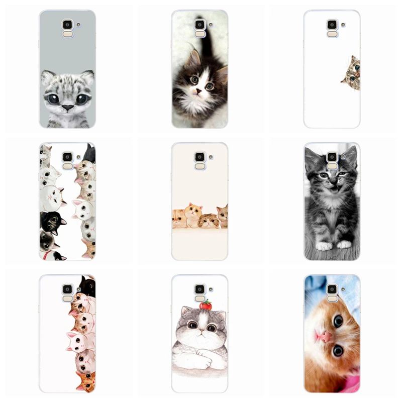 For Samsung Galaxy S9 S8 Plus J7 J5 J3 S7 edge Note 8 J320 J530F J720 A3 A5 2017 TPU Silicon Cute Cat Princess Cover Case D103 |