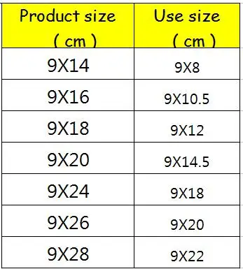 

300/500/1000pcs9cm wide7sizesTransparent Self Adhesive Seal Plastic Storage Bag OPP Poly Pack Bag With Hang Hole