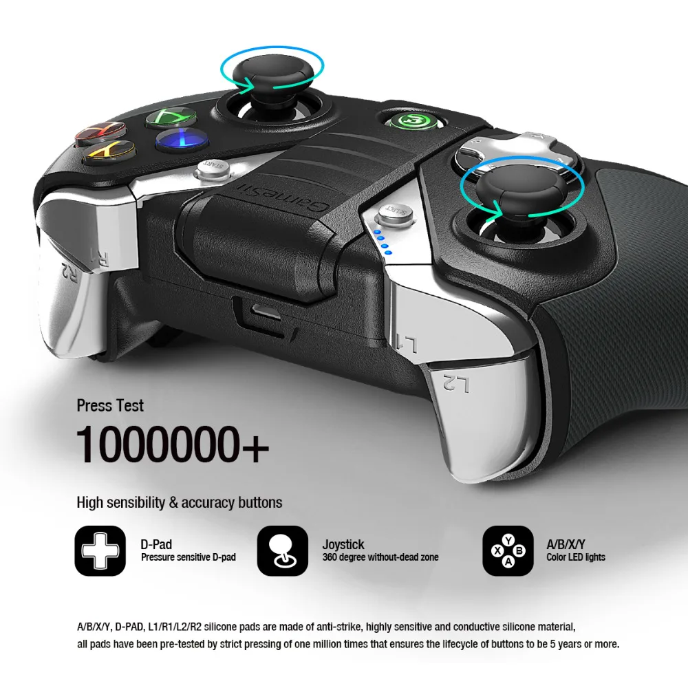 Игровой контроллер GameSir G4s Moba, Bluetooth геймпад для Android смартфона/планшета/samsung gear VR/Windows PC/PS3