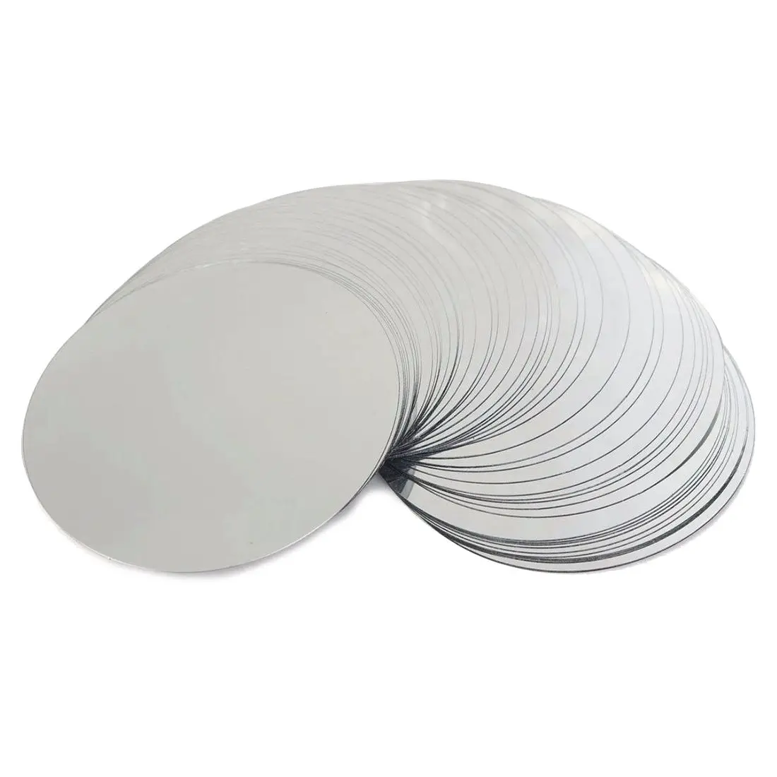 

50Pcs 3inch Silver Aluminum Foil Wine Pourer Disc Foldable Flexible Drip Stop Pour Spouts Disk Drop Stop Pouring Disks