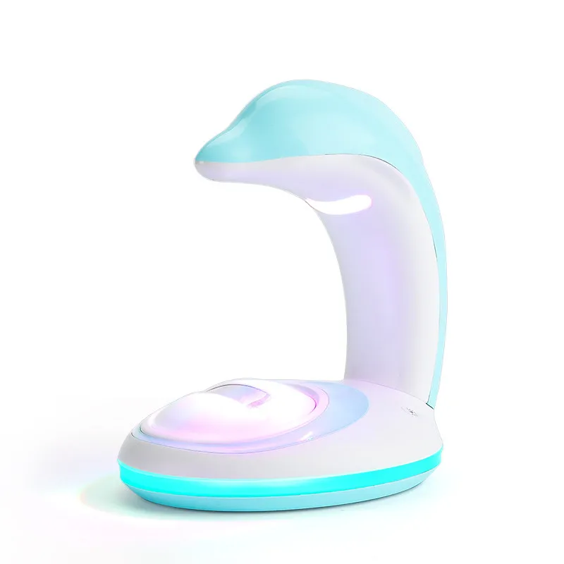 Умный дом фестиваль 3D Дельфин Радуга проектор USB Ослепительная светодиодная светящаяся лампа 19Apr1 Прямая поставка вентилятор увлажнитель - Цвет: BU