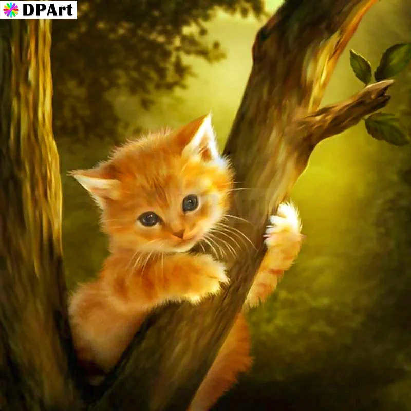 Алмазная картина Полная площадь/круглая дрель очень милый желтый котенок 5D алмазная вышивка с вышивкой из страз бусины горный хрусталь L132