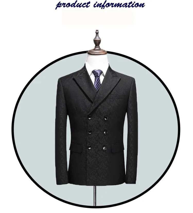 2019 последние Slim Fit 3 предмета костюмы мужской свадебный пиджак + штаны + жилет, мужской черный двубортный костюм смокинг жениха шафера костюм