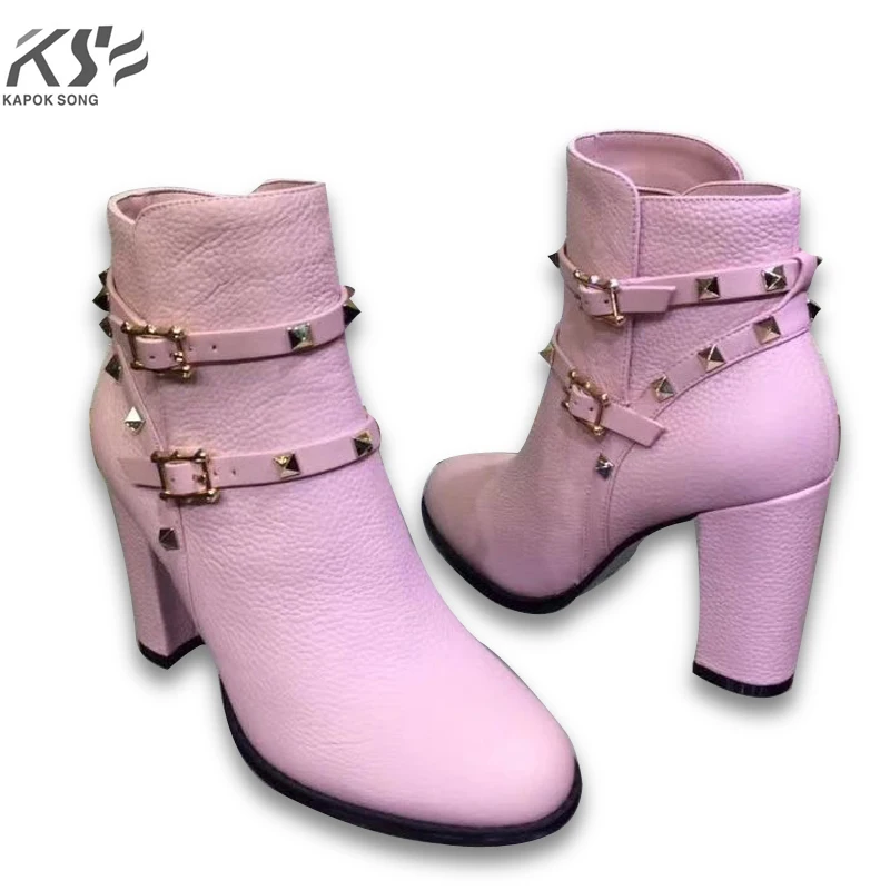 

genuine leather women boots high pumps luxury designer brand boots medal fashional lady boots really cow leather winter boot