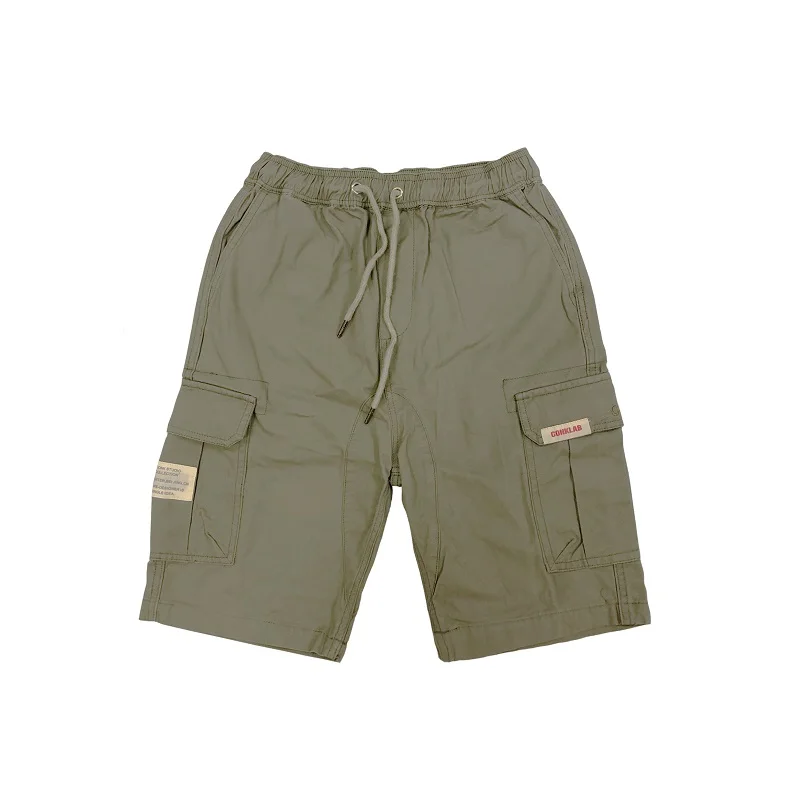 Summer Tide Brand Multi-pocket Tooling Shorts Male Couple Hip-hop Knee-length Pants Cargo Style Shorts