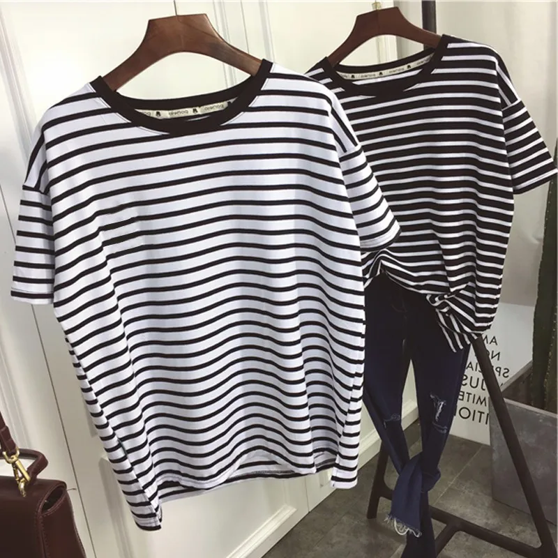 KOREAN STYLE STRIPED T-SHIRT (2 COLORS)