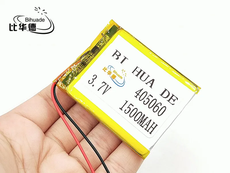 

3.7V 1500mAh 405060 Lithium Polymer Li-Po li ion Rechargeable Battery cells For Mp3 MP4 MP5 GPS mobile bluetooth