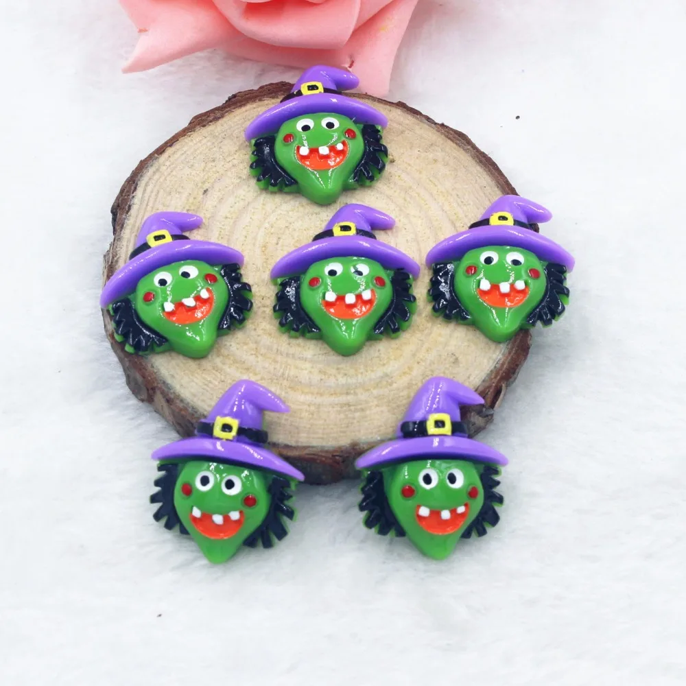 

30pcs/lot kawaii resin Halloween flat back resin cabochons accessories