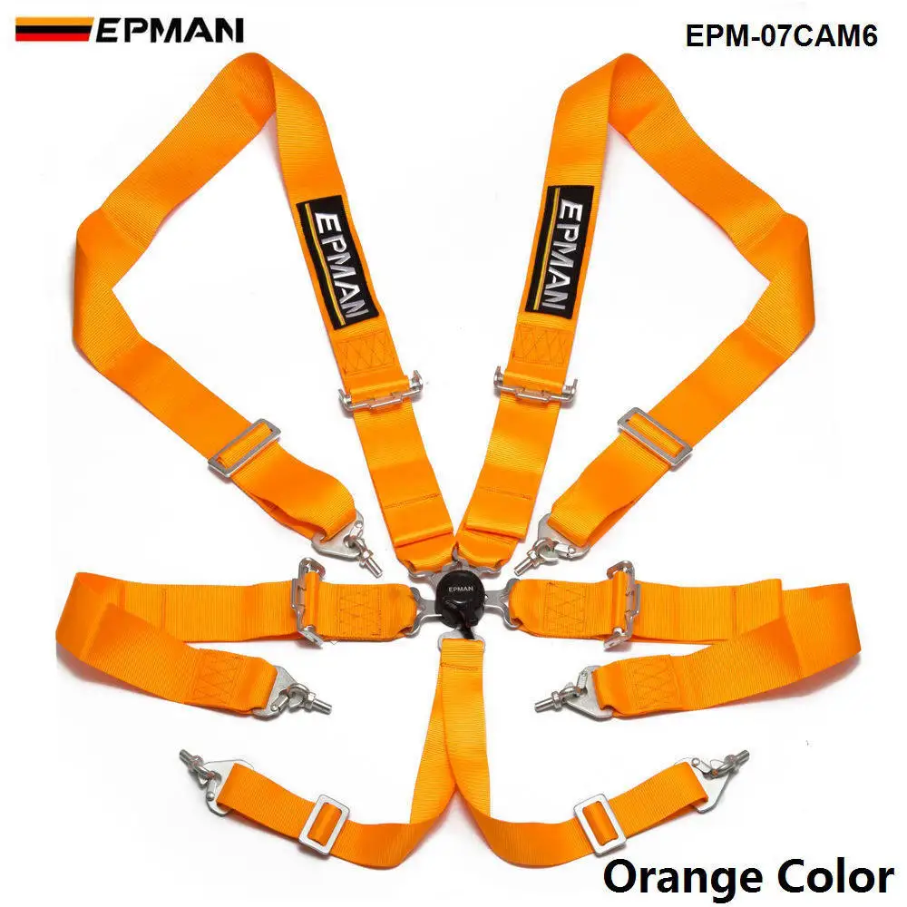 Universel rouge 4 points Camlock libération rapide voiture de ceinture de sécurité Harnais Pour OMP Racing