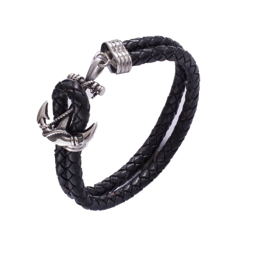 Fashion men's bracelet stainless steel arrow bracelet men's black