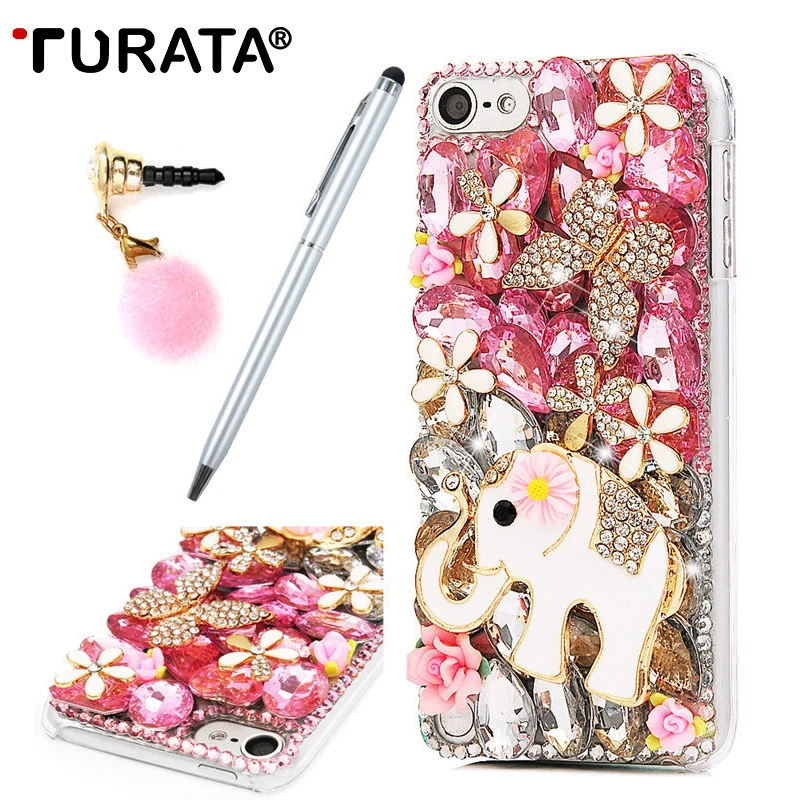 TURATA 3D Bling чехол для Apple Ipod Touch 5 со стразами роскошные блестящие косметические