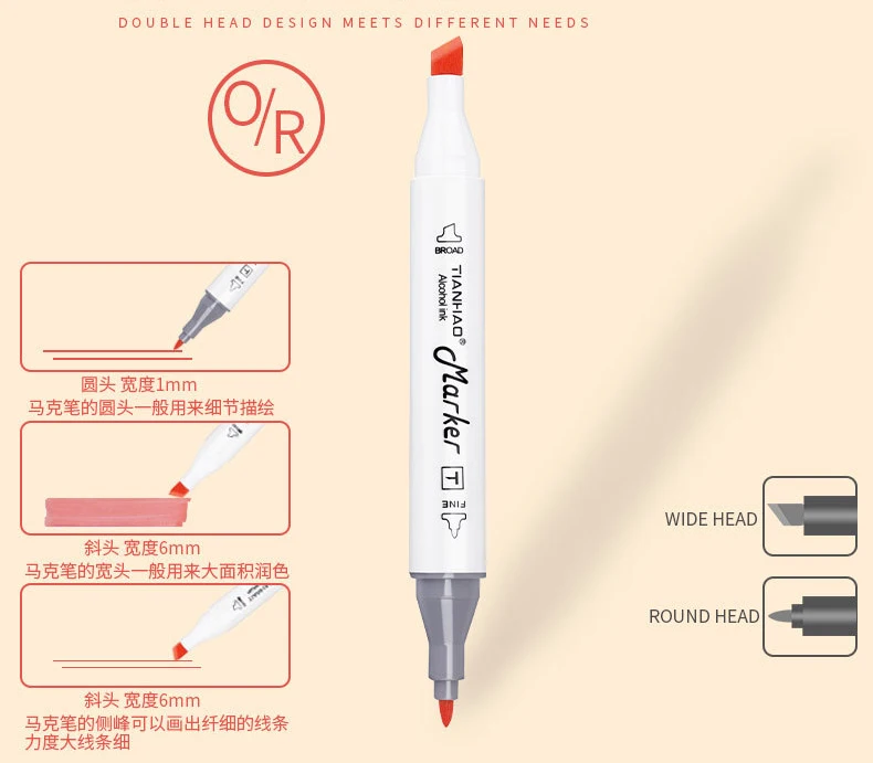 CHENYU маркеры 168ColorsAlcohol на основе ручки Производитель Двойная Головка эскиз маркеры Кисть ручка для рисования манга дизайн товары для рукоделия