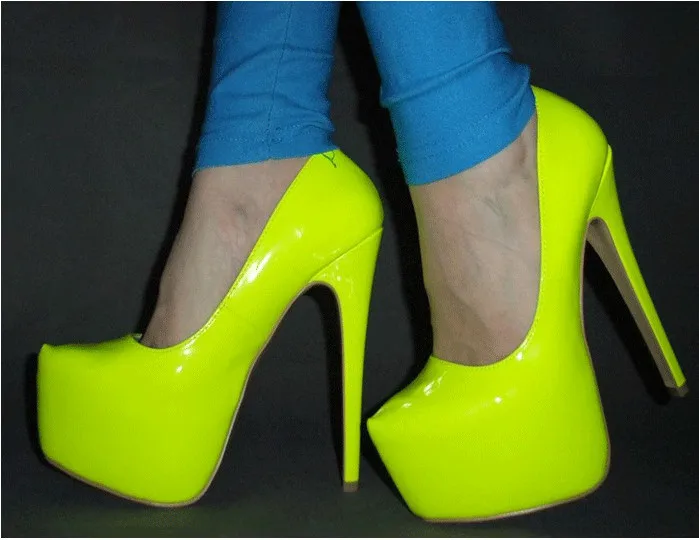 Zapatos Mujeres Para Descalzos verde Fgghgf Mujeres Charol Bombas Los Y Amarillo Red Bodas Adecuado Nuevas Con Fiestas Claro Solo Pies 16 Cm rosy qx45xtAwnX