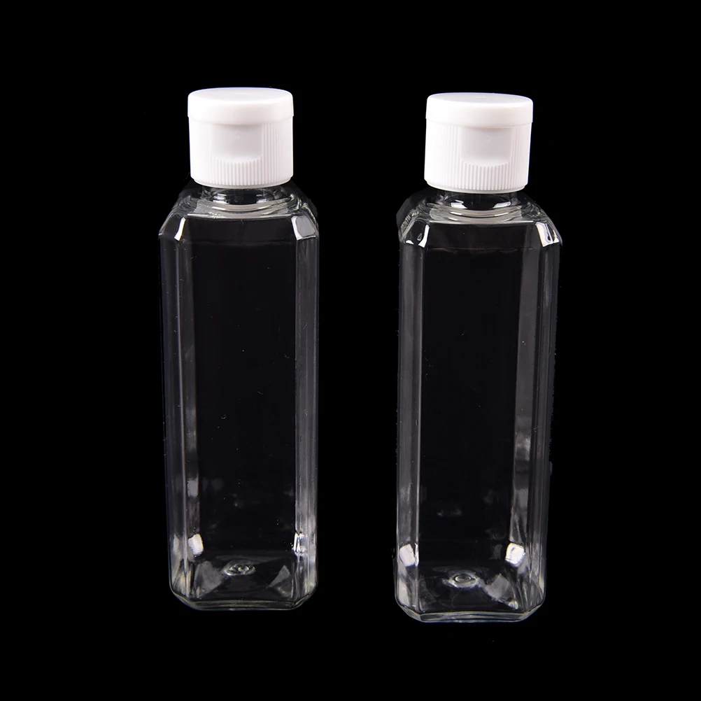 

100ml 3style Empty Packaging Containers Crystal Clear Originales Flip Top Cap Empty Lucency Plastic Pack Bottle