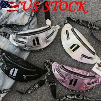

2019 Brand New Style Women Waist Fanny Pack Punk Chest Bum Bag Zip Pouch Hip Purse Travel Tote PU