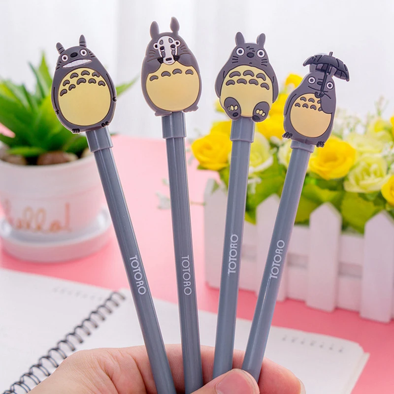 Гелевая ручка totoro 1 шт. милые ручки материал escolar kawaii канцелярские принадлежности