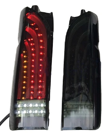Последний стиль 2005- светодиодный задний фонарь для toyota hiace задний фонарь - Цвет: Темно-серый