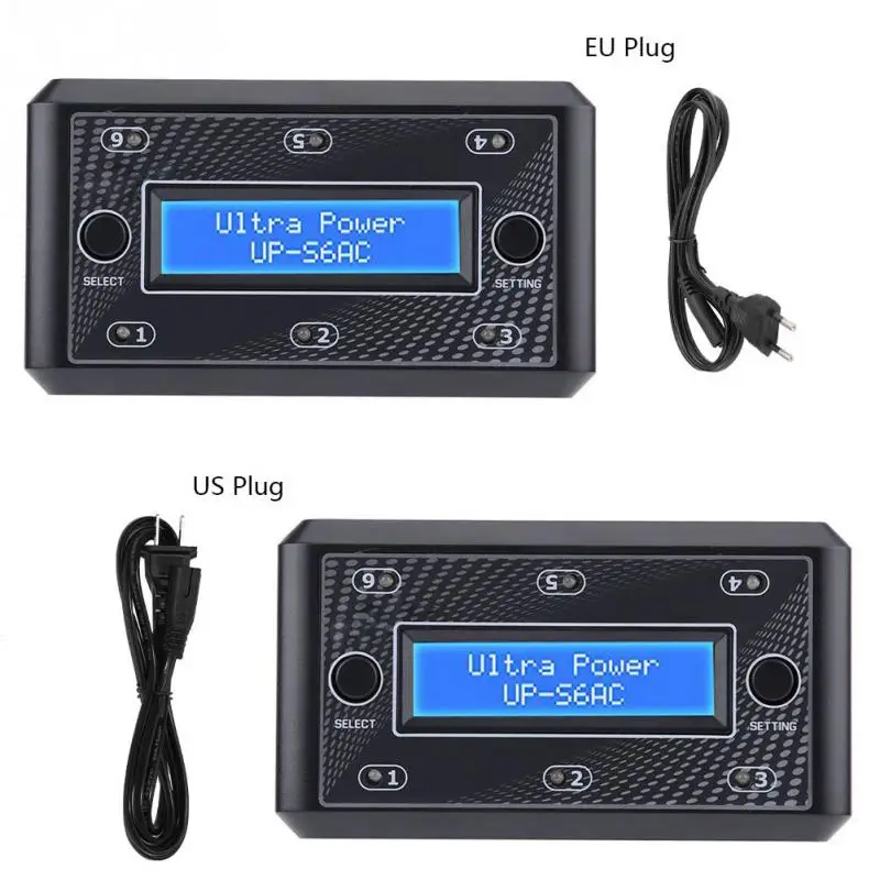 

2 Plug Type LCD screen Remote Control Model Accessory Universal Battery Intelligent Charger ultra power UP-S6AC 100-240V