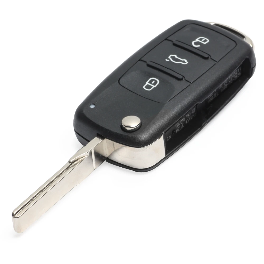 Keyecu дистанционный ключ брелок от машины 434 МГц CAN ID48 для Фольксваген Toureg Beetle Golf Jetta