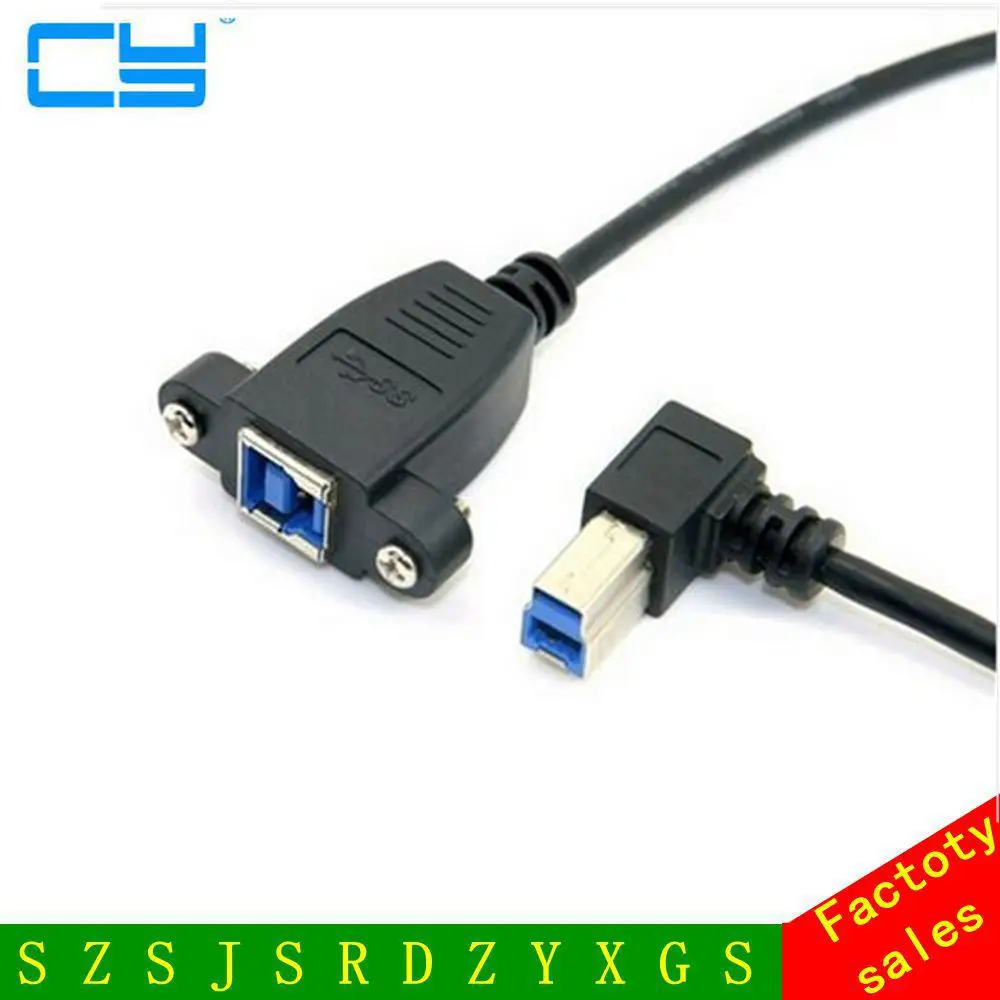 Высокоскоростной USB 3 0 крепление на заднюю панель B Тип Женский правый угловой 90