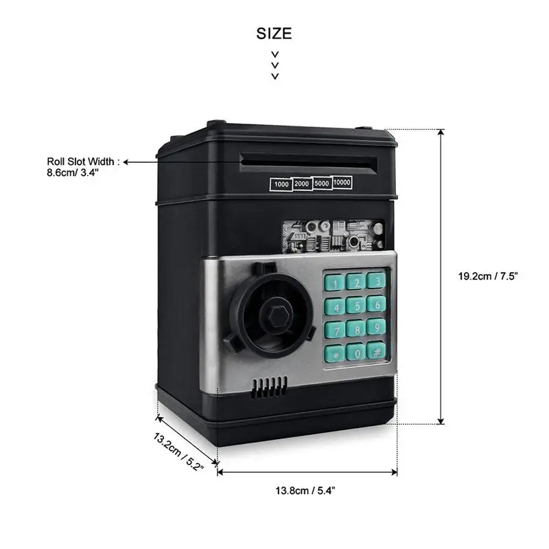 Копилка безопасности копилка мини Банкомат электронный пароль Жевательная монета денежный депозит машина для детей в подарок