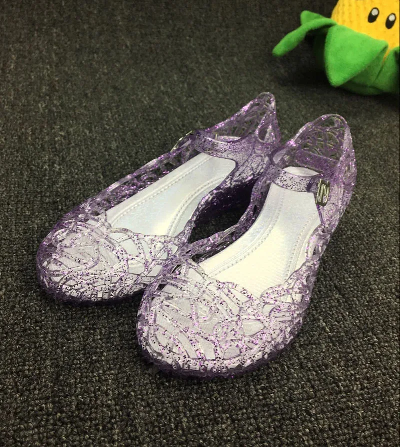 MERI AMMI/ стиль; детские сандалии для девочек; Анна, Эльза, София; платье принцессы для костюмированной вечеринки; детская обувь; прозрачная обувь для девочек