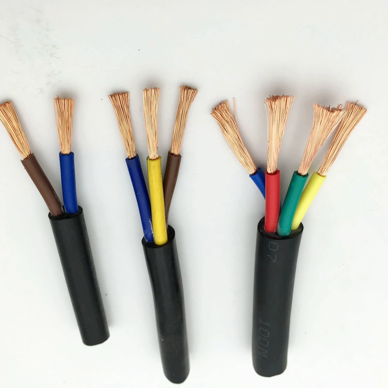 Condutor de Fio de Cobre 22 Awg 0.3mm ^ 2 Rvv 2 e 3 e 4 e 5 e 6 e 7 e 8 e 10 e 12 e 14 e 16 Núcleos Pinos Rvv Cabo Elétrico Preto 3 m 5 m 4 3 4 5 6 7 8 10