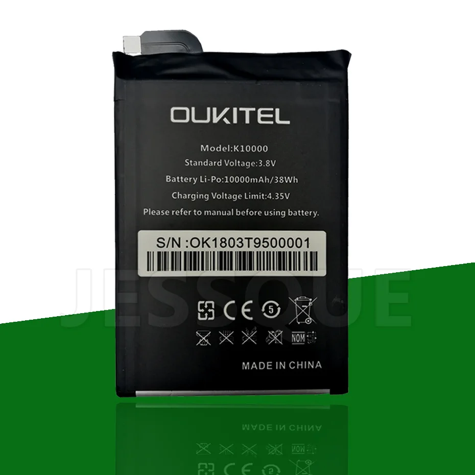 Оригинальные Стандартный Батарея для Oukitel K10000 Pro Dual полимера Акку Полный 10000мАч Batterij аккумулятор ACCU