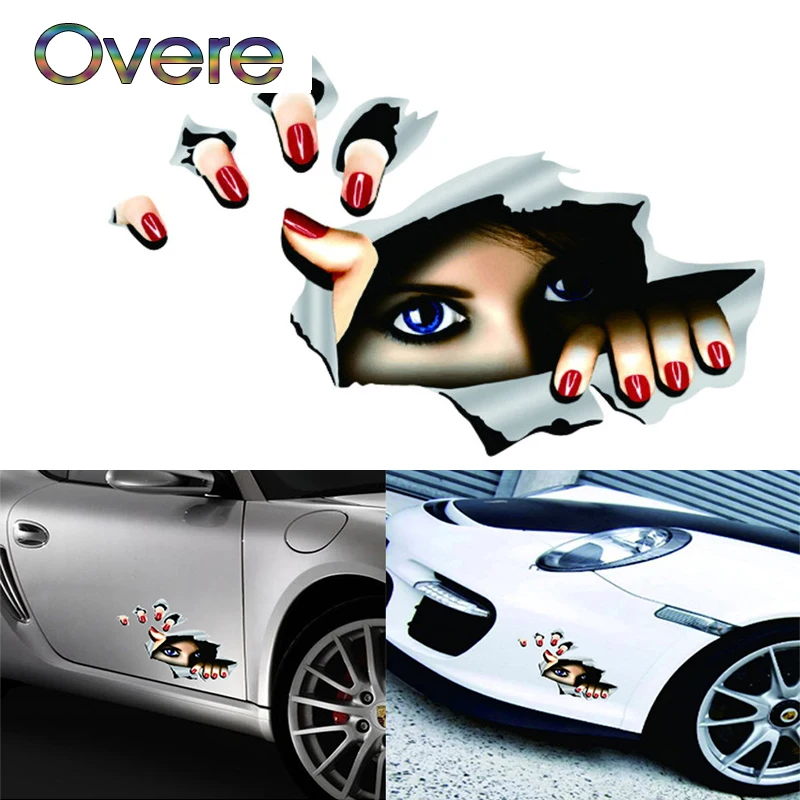 Overe 1 шт. автомобильные 3D наклейки для глаз Стайлинг Kia Rio Ceed Sportage 2017 Cerato Sorento Mazda CX 7 6