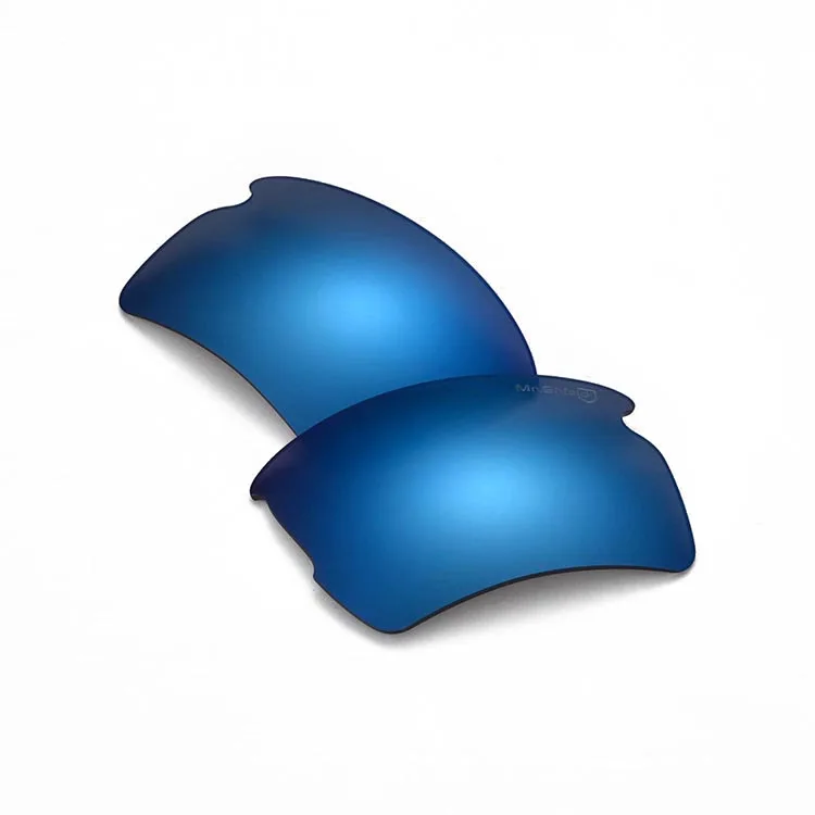 Walleva Mr. Shield высококачественные поляризованные Сменные линзы для солнцезащитных очков 2,0 XL 6 цветов - Цвет линз: Синий