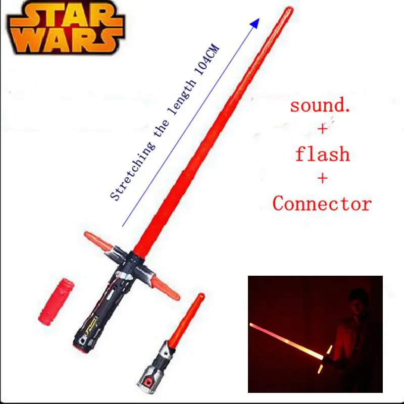 104cm Star Wars Lightsaber Led Flashing Vocalization Weapons Action Figure Star Wars Darth Vader Force awakening