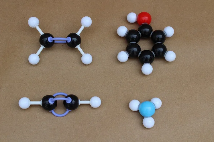 Молекулярная модель, набор, Органическая химия, молекулы, структура, модель, наборы для школы, обучающая исследовательская серия, Детский обучающий набор игрушек