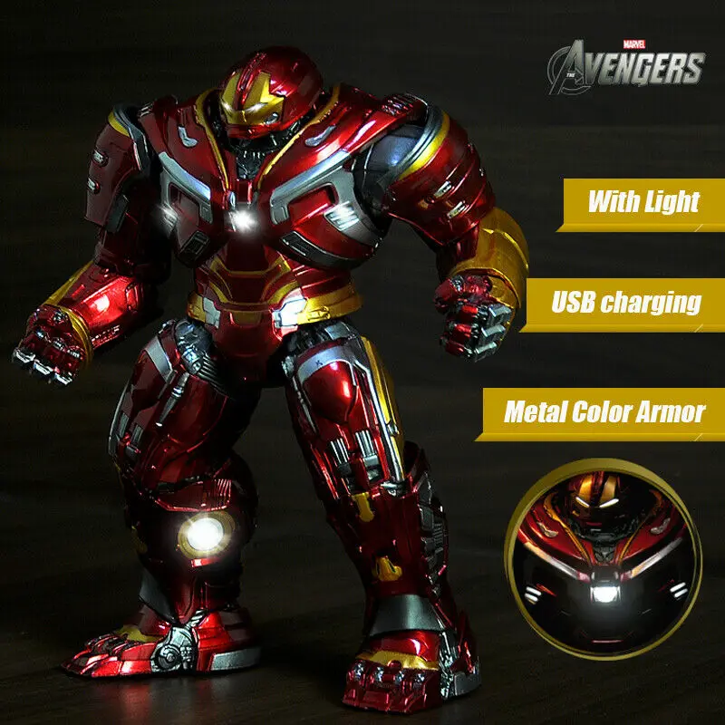 Marvel Avengers Infinity War Hulkbuster Mark 2.0 LED Action Figure Model Statue 