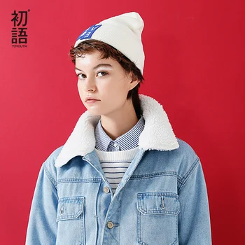 

Toyouth Parkas Coats 2019 Winter Women Casual Patchwork Wool Lambs Turn Down Collar Fashion Denim Jacket
