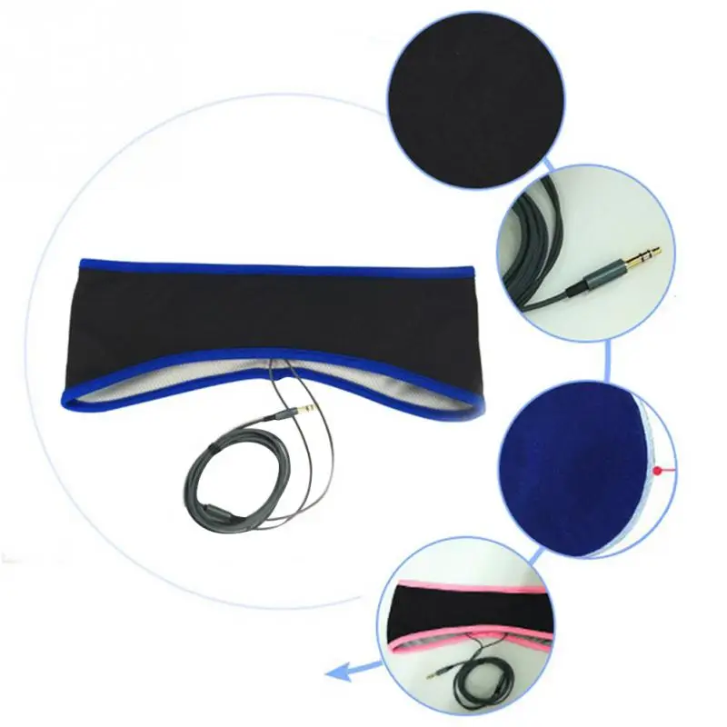 Спортивные наушники лайкра ткань анти-шум сна Наушники маска-повязка гарнитура для iPhone iPad samsung htc MP3 MP5 наушники