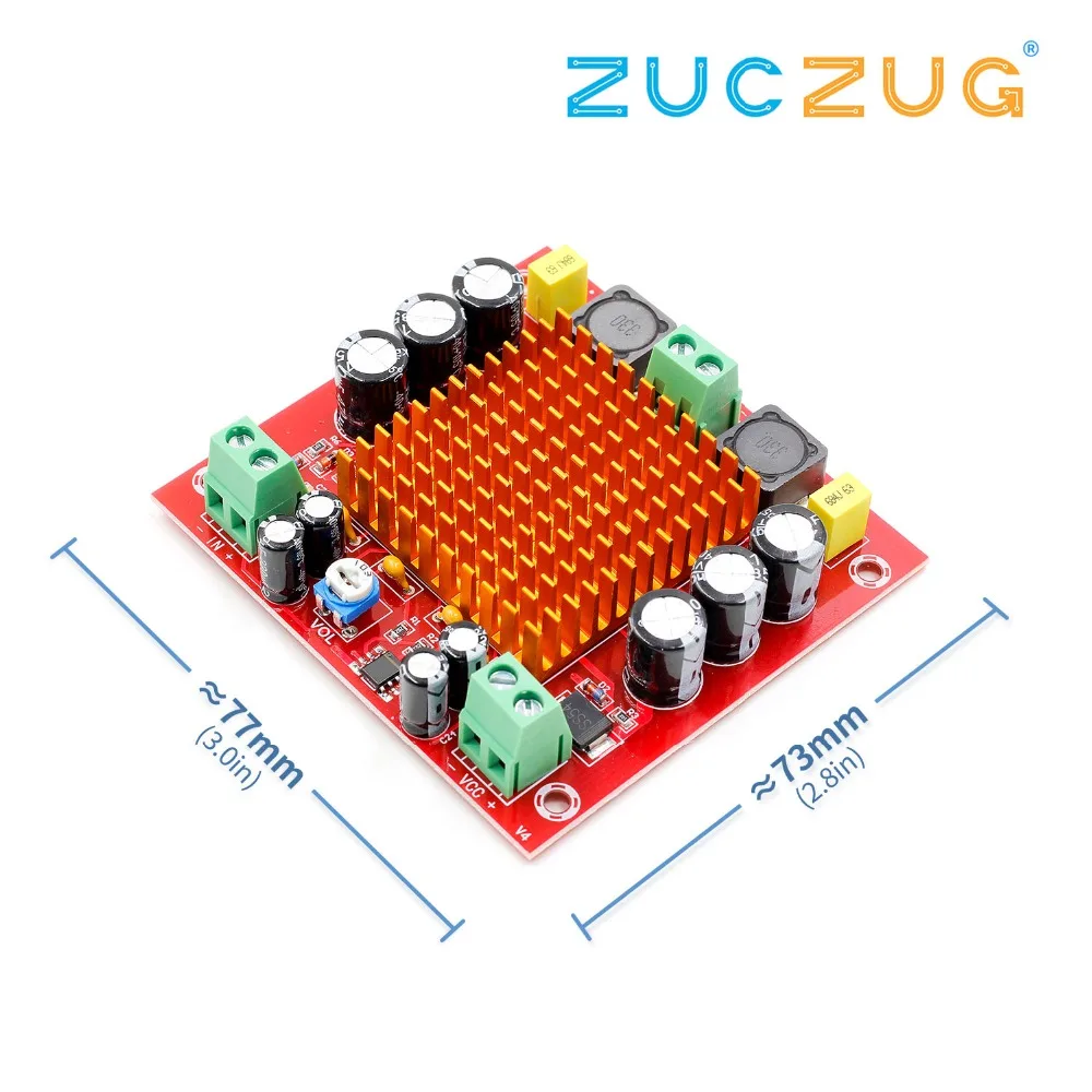 

XH-M544 DC 12V 24V 150W TPA3116DA TPA3116 D2 Mono Channel Digital Power Audio Amplifier Amp Board With Preamplifier NE5532