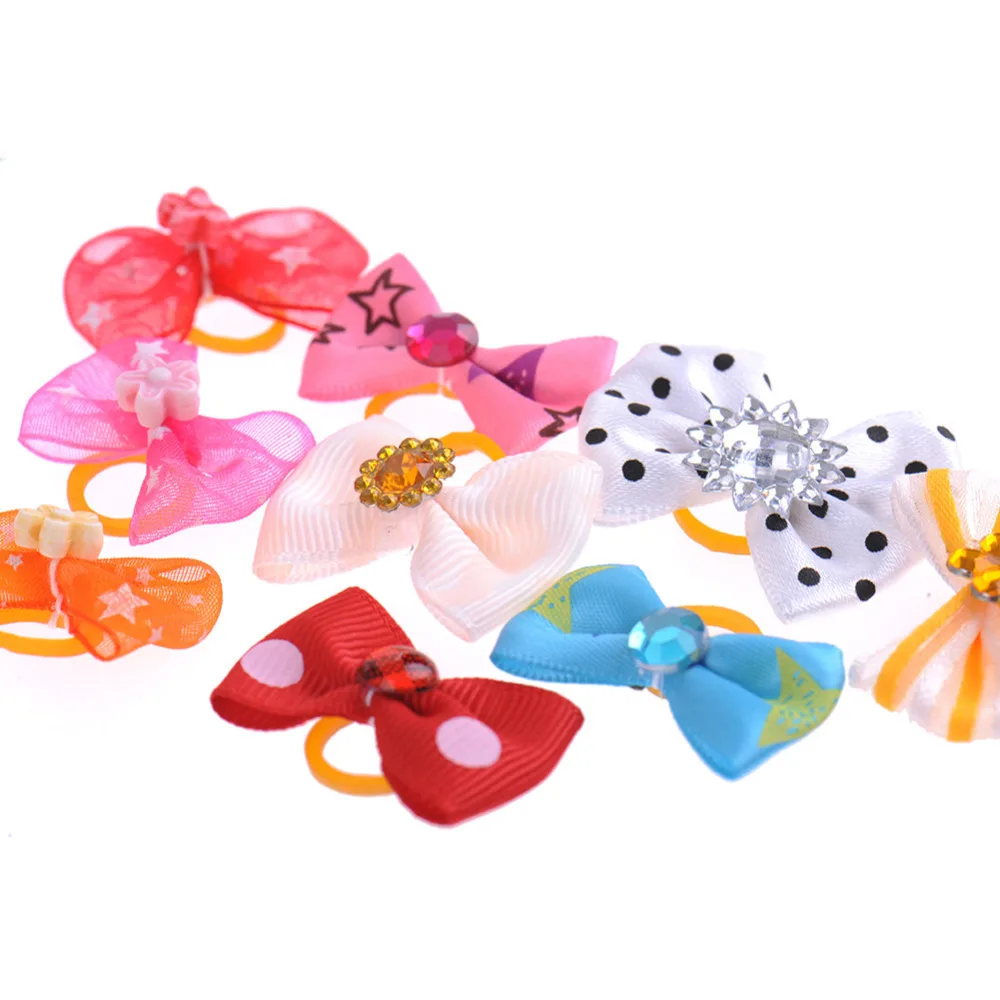 100PCS Colors Cats Dog Tie Holiday Decoration Christmas Grooming Wedding Accessories Dogs Bow tie Collar Pet Toys Accessories (4)