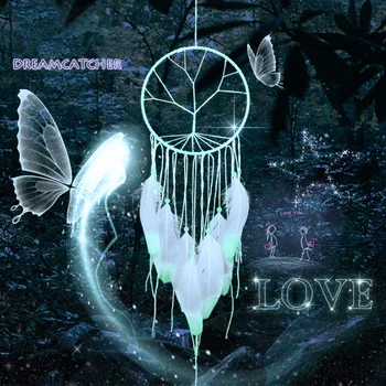 

2019 new 1pc Glow In Dark Tree of Life Dream Catcher Car Home Decoration Hanging Ornament