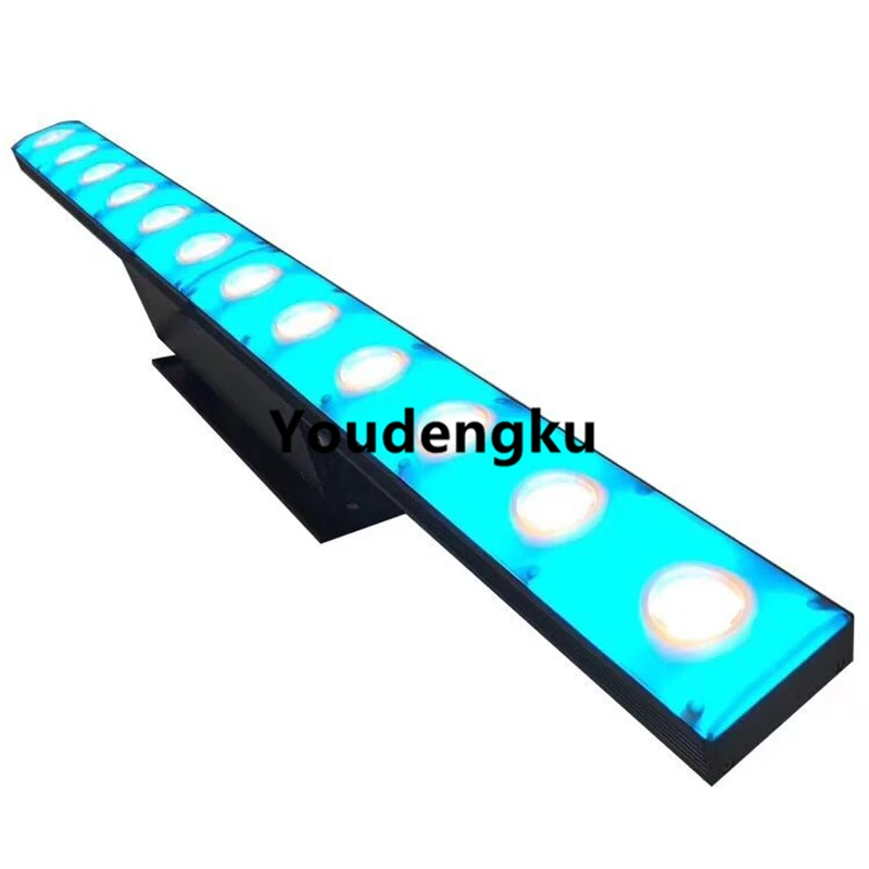 

4 pieces chameleon Wall wash beam light warm white 3in1 rgb 12 x 3w pixel led wall washer bar matrix stage lighting