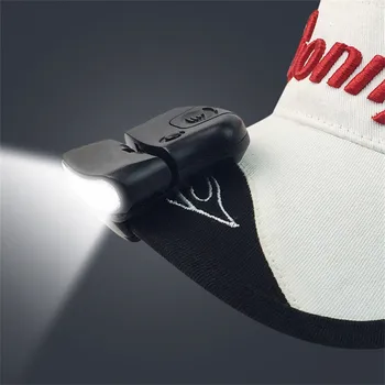 

5LED Cap Hat Brim Clip Lamp Head lamp 2019 New Portable Head Light Headlight Headlamp Camping Hiking Fishing Headlamps