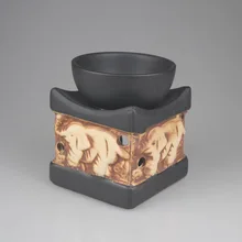 Таиланд благоприятный как керамическая горелка масло свечи лампы белый и черный благовония горелки