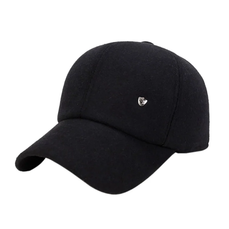 

Outdoor Sport Men Stuff Cap Wig Baseball Tennis Male Sport Hats with Outdoor Woolen Earmuffs Baseball Cap Visor Golf Hot