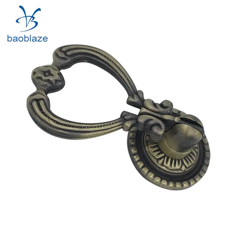 Antique Retro Kitchen Door Knob Drop Pull Handles with Fixing