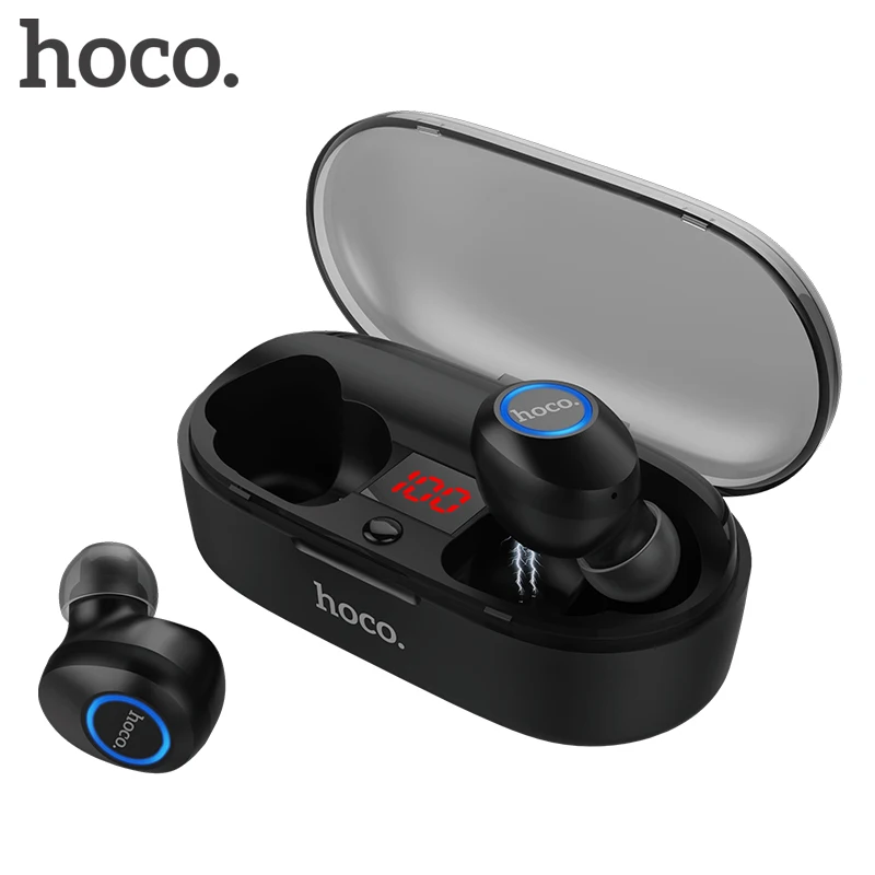 HOCO мини Tws Bluetooth 5,0 наушники 3D стерео невидимые настоящие беспроводные наушники Бас Звук Спортивная гарнитура с зарядным устройством