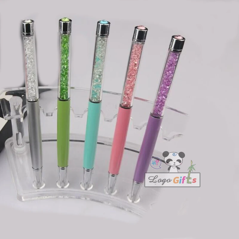 

Wedding gifts and gifts crystal pens custom print with wedding date/Personalized Bridal gifts giveaways,elegant looking pen