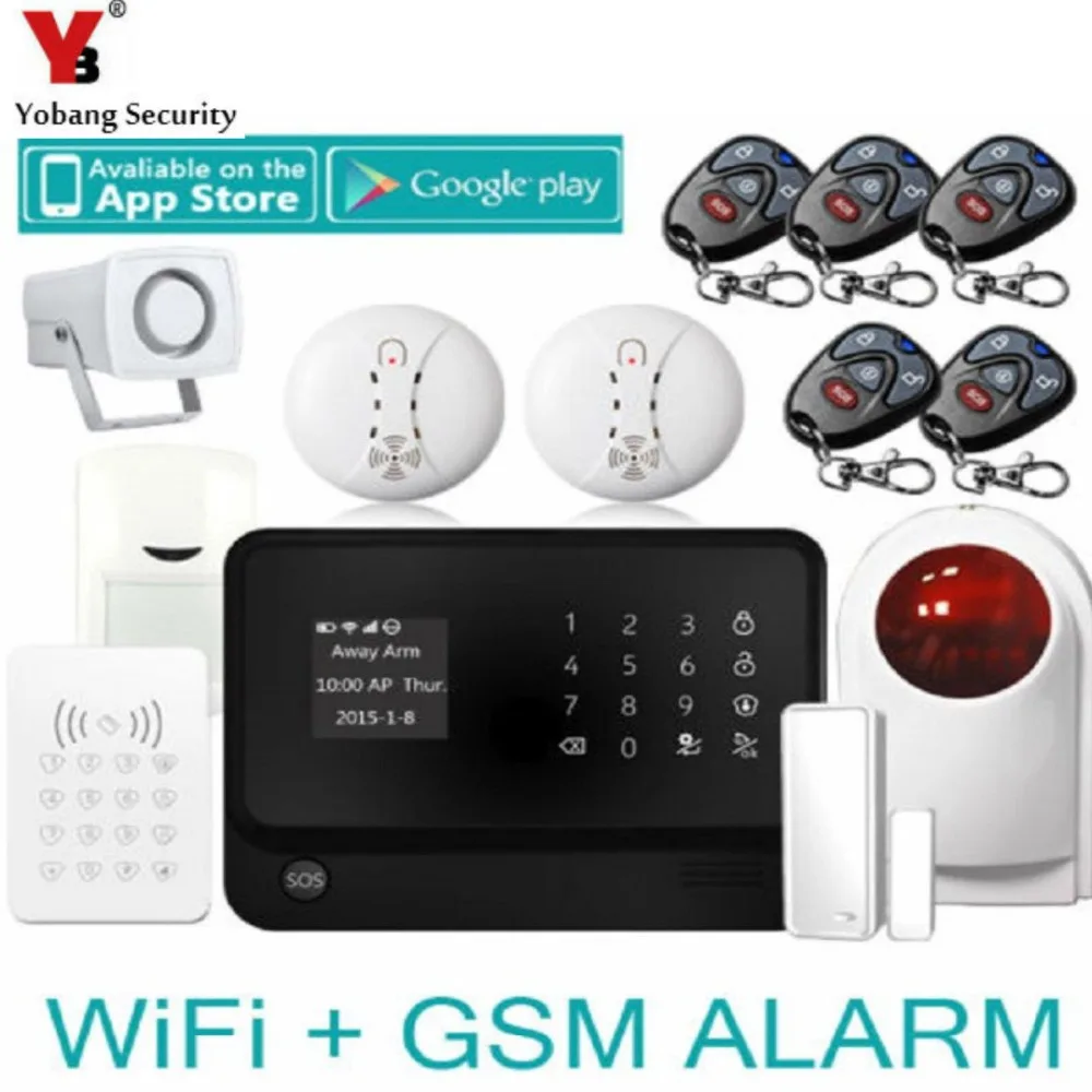 YobangSecurity GSM WiFi Alarm Security System APP Control Wireless Home