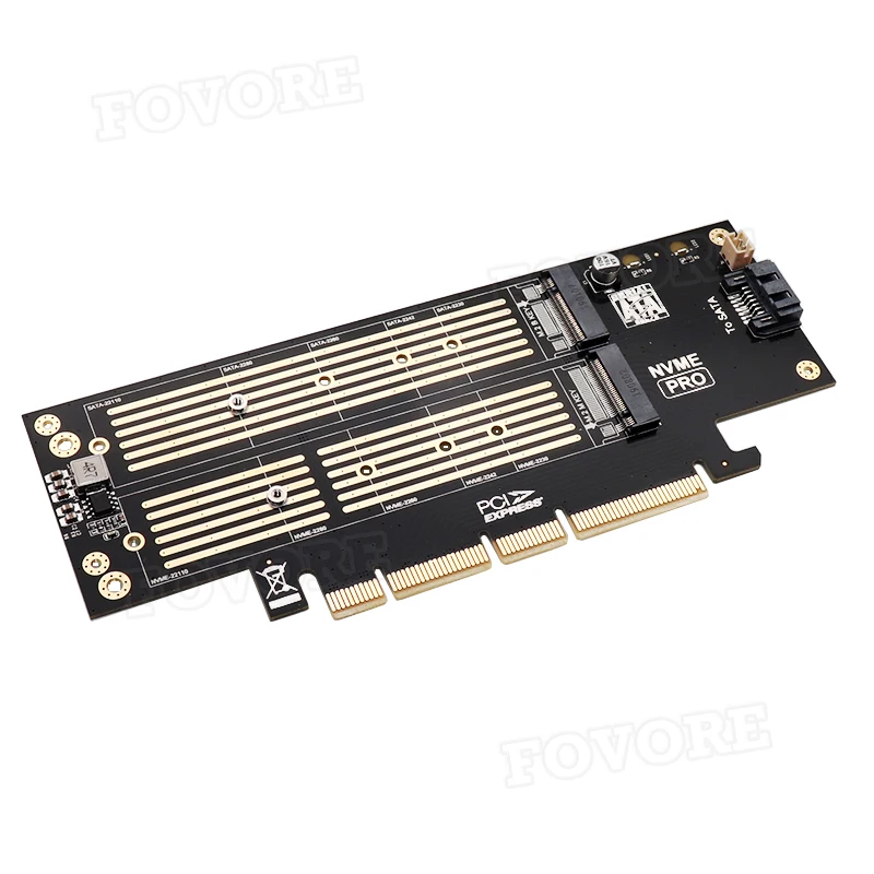 M2.PCIe SSD адаптер m.2 NVME к PCIe x4 m2 m Адаптер для ключей m.2 PCI express 3,0x4 конвертер для 2280 2260 2242 2230 с вентилятором чехол